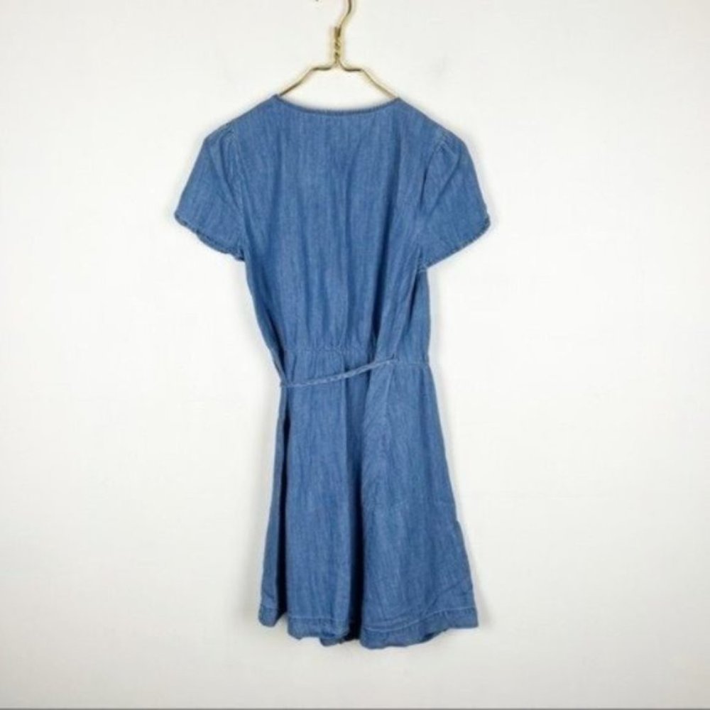 Madewell Denim Wrap Dress Size XXS - Picture 3 of 7